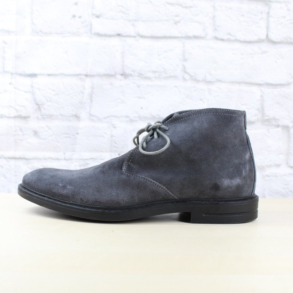 Joseph Abboud Gray Suede Lace Up Chukka Boots Size 10 - Picture 2 of 9